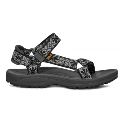 Image of Teva Winsted Women&#039;s Outdoor Sandals, Archive Floral Black Grey, 3 UK