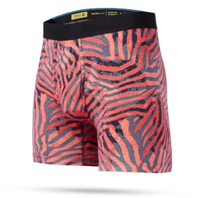 Image of Stance Mens Voodue Boxer Briefs Coral Black Butterblend Patterned Underwear Shorts XL