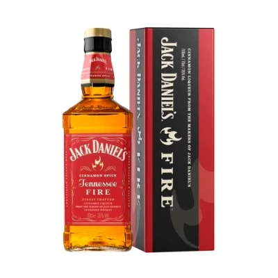 Image of Jack Daniel&#039;s Tennessee Fire Whiskey Gift Tin, 70 cl