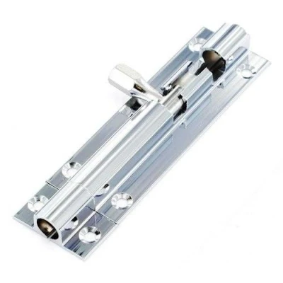Image of 1 X Securit Chrome Door Bolt inch Wide 100mm