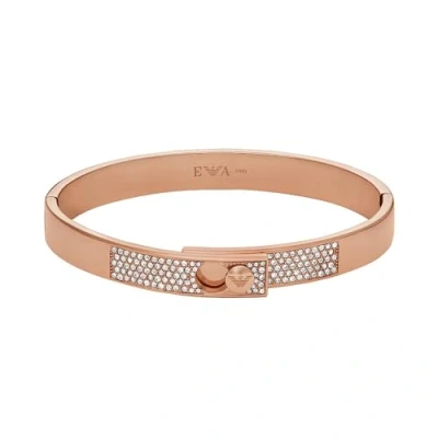 Image of Emporio Armani Bracelet Rose goldcoloured, Women&#039;s, Size: One Size, gold/coloured
