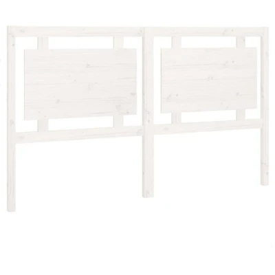 Image of vidaXL Bed Headboard White 165.5x4x100 cm Solid Wood Pine
