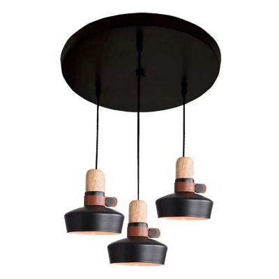 Image of Radnevo Ceiling Pendant Light 3x E27 Max 40W Black