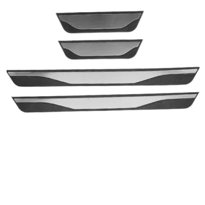 Image of QFYANXUAN 4 Pcs Car Door Sill Scuff Plate for AUDI Q3 2011 2019, Stainless Steel Kick Plates Threshold Styling Accessories