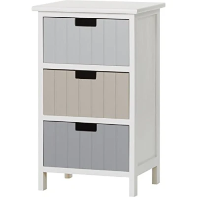 Image of Premier Housewares White Chest Of Drawers Bedroom Furniture For 58 X 35 28