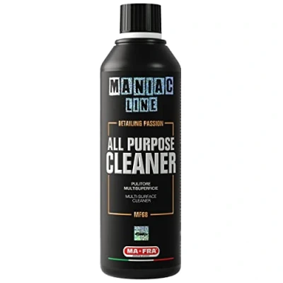 Image of Ma Fra, Maniac Car Detailing Line, APC All Purpose Cleaner Multi Surface Universal Concentrated Cleaner, Interior Exterior Cleaning, Fabrics, Leather, Plastics, Rims, Engine Compartment Format 500 ml