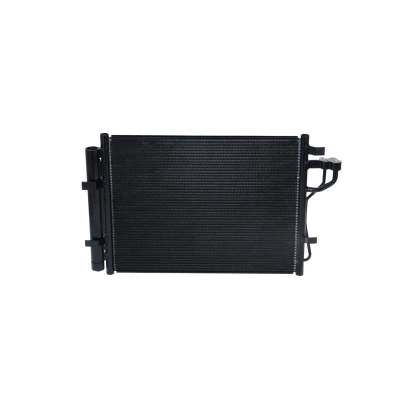 Image of 97606B9000, 97606B9001, 97606B9100, 97606B9101 Condenser NRF 350414 with dryer, seal ring 17,1mm 12,8mm Aluminium 476mm HYUNDAI: i10 II Hatchback