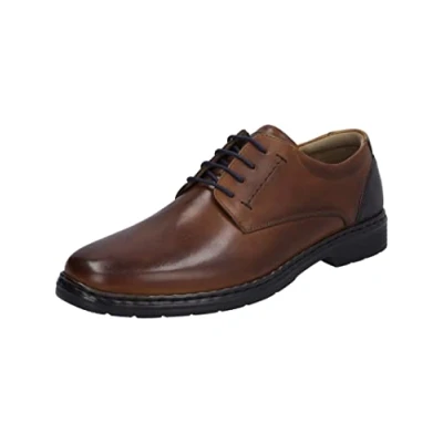 Image of Josef Seibel Men Business Shoes Alastair 01, Men&#039;s Lace Up Shoes,Width K (Extra Wide),Removable Insole,Brown (Cognac Kombi),48 EU / 13 UK