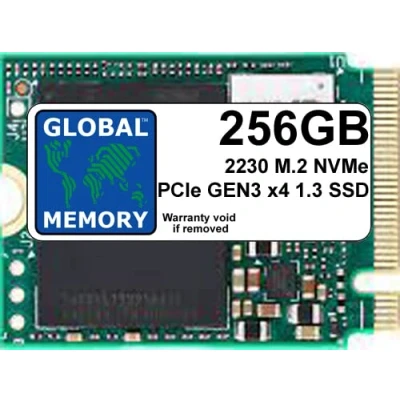 Image of GLOBAL MEMORY 256GB M.2 2230 PCIe Gen3 x4 NVMe SOLID STATE DRIVE (SSD) FOR LAPTOPS/DESKTOP PCs/SERVERS/WORKSTATIONS/MOTHERBOARDS