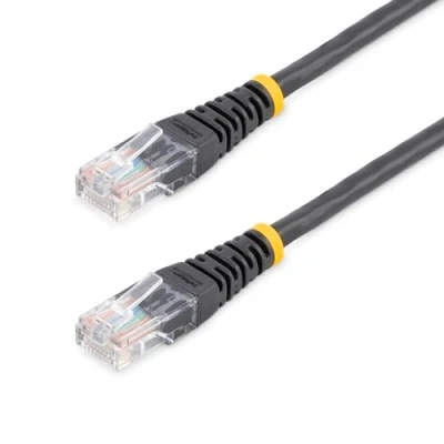 Image of StarTech.com Cat5e Ethernet Cable 6 ft Black Patch Molded Short Network Cord Cat 5e 6ft (M45PATCH6BK)
