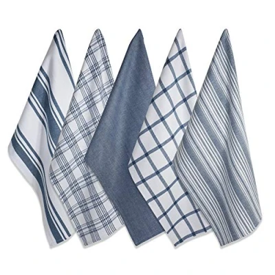 Image of DII Assorted Woven, Cotton, Stone Blue, 18x28