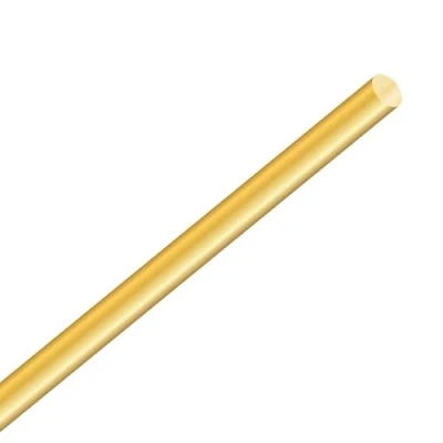 Image of LAVMHAB Round Brass Rod 8mm x 300mm, Solid Shaft Rods Bars for DIY Craft (1pcs)