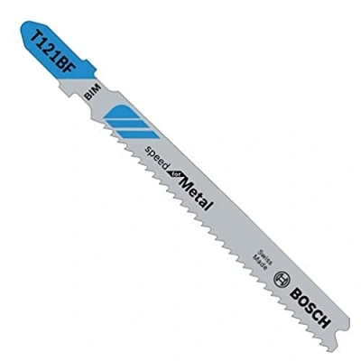 Image of Bosch Professional 3x Jigsaw Blade T 121 BF Speed for Metal (for Steel sheets, Accessories Jigsaw)