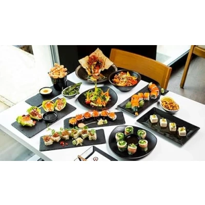 Image of Buyagift Experience an Evening of Gourmet Dining &amp; Rib Tickling Comedy for Two at Inamo in Covent Garden Perfect Blend Culinary Delights and Laughter