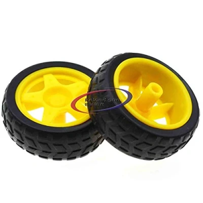 Image of Reland Sun 4Pcs For Smart Car Robot Plastic Tire Wheel with DC 3 6V Gear Motor (4pcs Tire)