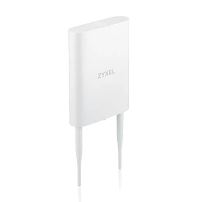 Image of ZYXEL True WiFi 6 AX1800 Outdoor AP (802.11ax Dual Band), for Small Business with Smart Mesh, IP55 Protection, PoE Injector Included, Nebula App/Cloud or Standalone [NWA55AXE