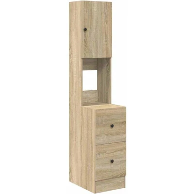 Image of vidaXL Kitchen Cabinet Sonoma Oak 35x50x180 cm Engineered Wood