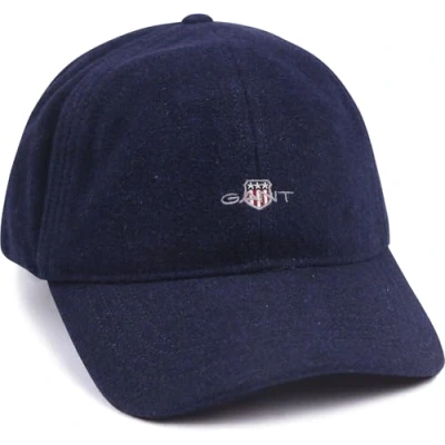 Image of Gant Cap Wool Navy Blue Dark