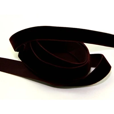 Image of Berisfords 50mm Velvet Ribbon Mini roll 5m 9434 Burgundy per 5 metre