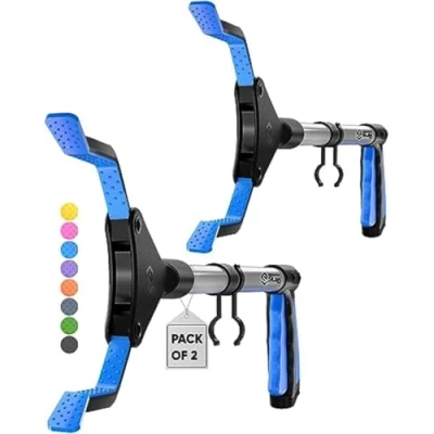 Image of SLAH 32inches Litter Picker Grabber Stick, Helping Hand Grabbers for Disabled, Pickers Adults Foldable Rotating 360 Degree Reaching Aids (Blue Pack 2)