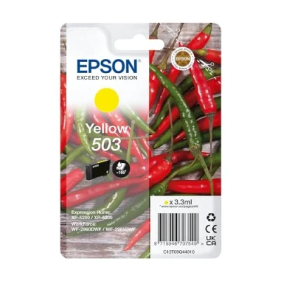 Image of Epson 503 Chillies, Genuine Yellow Ink Cartridge