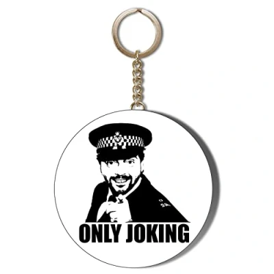Image of Gift Insanity JEREMY BEADLE BEADLES ABOUT ONLY JOKING 45mm Long Chain Keyring Bottle Opener