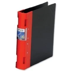 Image of Exacompta Guildhall Ergogrip Binder, 4 Rings, A4 Extra Wide Red