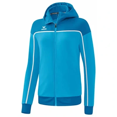 Image of Erima Women&#039;s Change Training Jacket with Hood, Curacao/Mykonos/White, 40