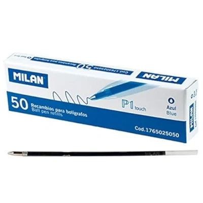 Image of MILAN Box of 50 refill leads P1 touch blue