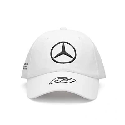 Image of Mercedes AMG Petronas Formula One Team 2023 George Russell Driver Cap White Unisex Size: Size