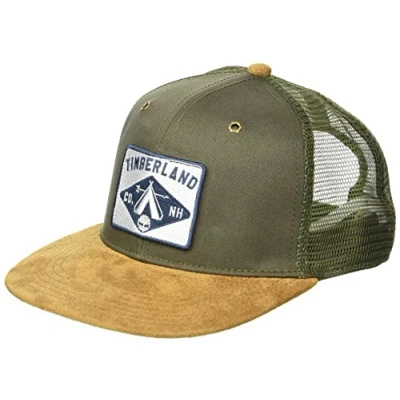 Image of Timberland Headwear Men&#039;s Trucker Baseball Cap, Grape Leaf, One Size