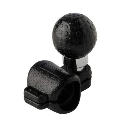 Image of Black Golf Ball Lorry Truck Van Car Auto Steering Wheel knob Easy Fit
