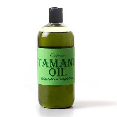 Image of Mystic Moments Organic Tamanu Virgin Carrier Oil 1 Litre Pure &amp; Natural Perfect For Hair, Face, Nails, Aromatherapy, Massage and Dilution Vegan GMO Free