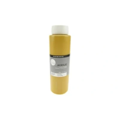 Image of Daler Rowney Simply Acrylic Paint, Plastic Pot, 25.36oz 750 ml, Yellow Ochre