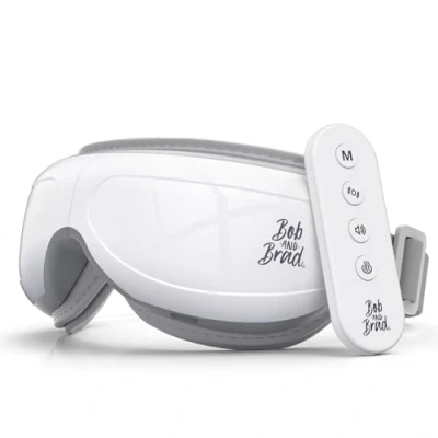 Image of Bob and Brad Eye Massager for Migraines with Remote, Heat, Compression, Music, EyeOasis 2 Plus Heated Massage Mask, Care Device Dry Eyes Relief, Improve Sleep, Gifts Women Men