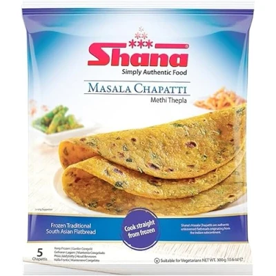 Image of Shana Masala Chappati 300G Flatbread Ready to Eat Fresh Indian Origin