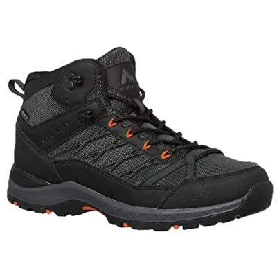 Image of McKINLEY Men&#039;s Kona V Mid AQX Hiking Shoe, Black Anthracite red, 13.5 UK
