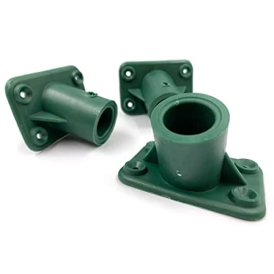 Image of TDBS The Dustpan and Brush Store 3 Pack Plastic Broom Bracket, 4 Screw Holes Heavy Duty Handle Bracket to Support Fixed Push Handle, 15/16 (23mm 24mm Diameter) Head