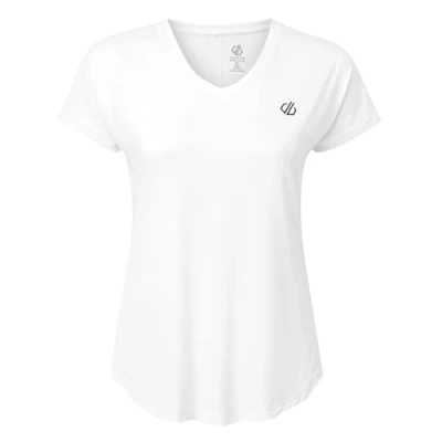 Image of Dare2B Womens Vigilant Lightweight T Shirt Activewear Sweat Wick Antibacterial Fabric for Quick Dry and Comfortability Reflective Detailing Safety Ideal Yoga, Fitness, Gym, Workingout