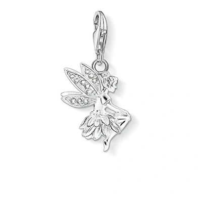 Image of Thomas Sabo Women Charm Pendant Fairy Club 925 Sterling Silver 1292 051 14