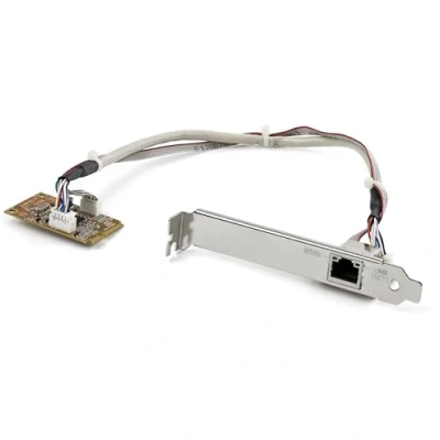 Image of StarTech.com Mini PCIe Card 10/100/1000Mbps RJ45 port IEEE 802.3 Jumbo Frame Network (ST1000SMPEX), 1
