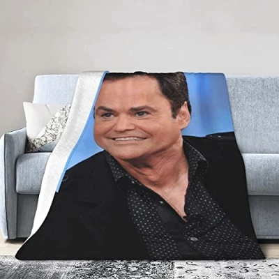 Image of Fleece Blanket for Sofa Camping, Super Soft Lightweight Cozy Luxury Flannel Bed Blanket, Donny Singer Osmond Fluffy Plush Couch Thro 125CM X 100CM