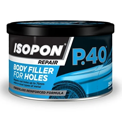 Image of Reinforced Glass Fibre Bridging Compound Tin U Pol 250ml P40
