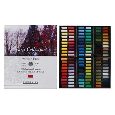 Image of Sennelier Pastels Soft Half ST 120/PKG, Multicolor, 120 Count (Pack of 1)