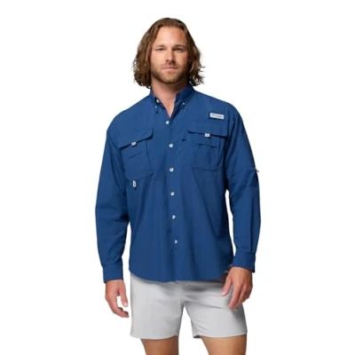 Image of Columbia Men&#039;s Bahama II Long Sleeve Shirt, 2024 Carbon, X Large