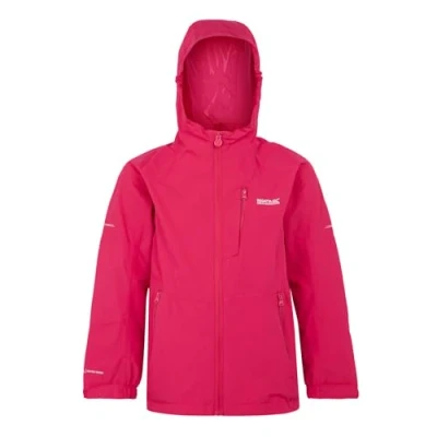 Image of Regatta Kids Calderdale III Waterproof Jacket Pink Potion 13 years