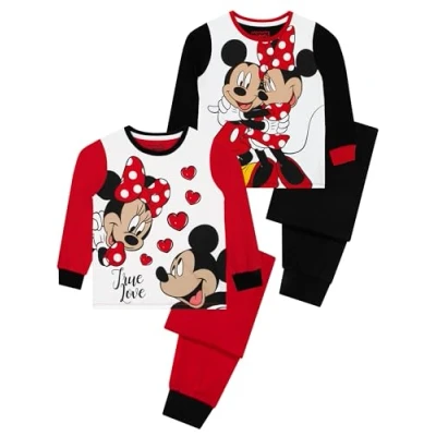 Image of Disney Girls Pyjamas Minnie Mouse 2 Pack Multicoloured 18 24 Months