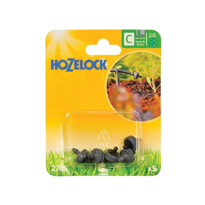 Image of Hozelock 4LPH End of Line Pressure Compensating Dripper, 5 Pack