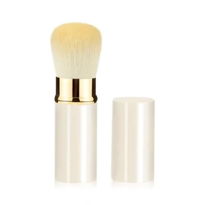 Image of Makeup Brushes Retractable Brush Kabuki Foundation Travel Face for Liquid Cream and Flawless Powder Cosmetics (white)