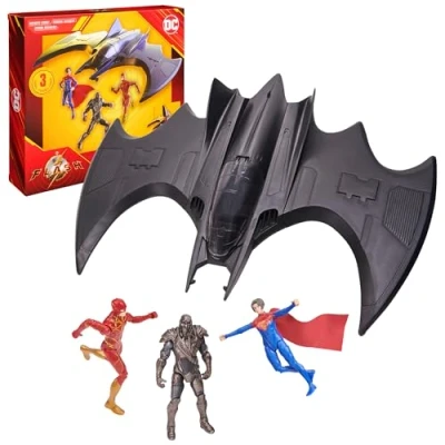 Image of DC Comics, The Flash Batwing Battle Set (Amazon Exclusive) Supergirl, NAM Ek, Action Figures, 4 inch Kids Toys for Boys and Girls Ages 4+